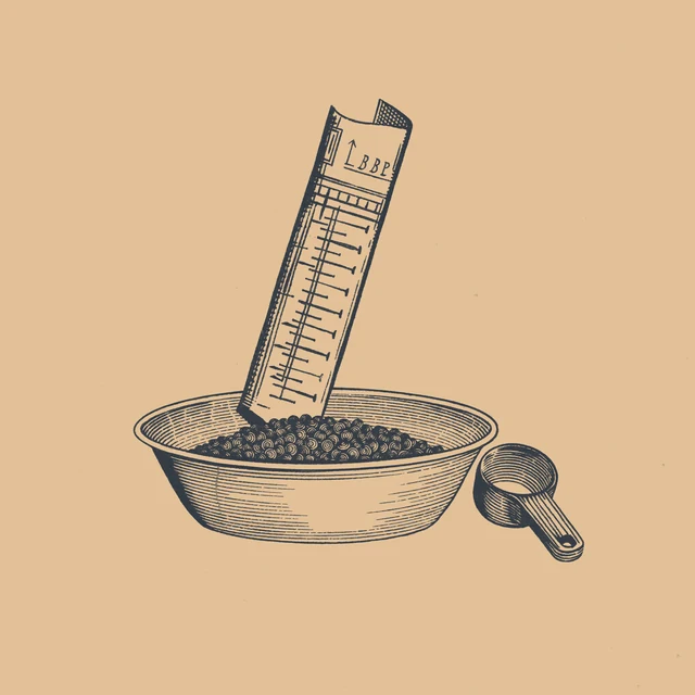 Illustration: ein Napf mit Futter und ein aufgerollter Ernährungsplan