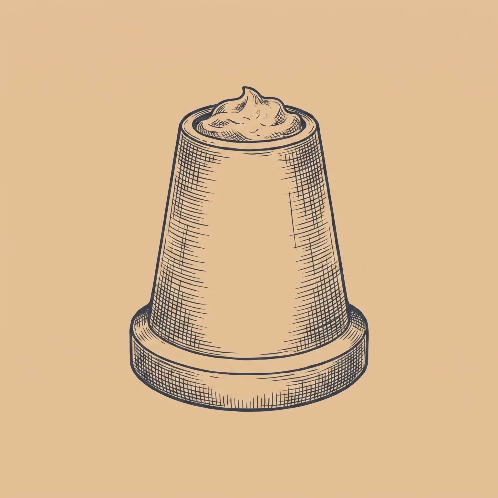 Handgezeichnete Illustration eines gefüllten Kauspielzeugs für Hunde